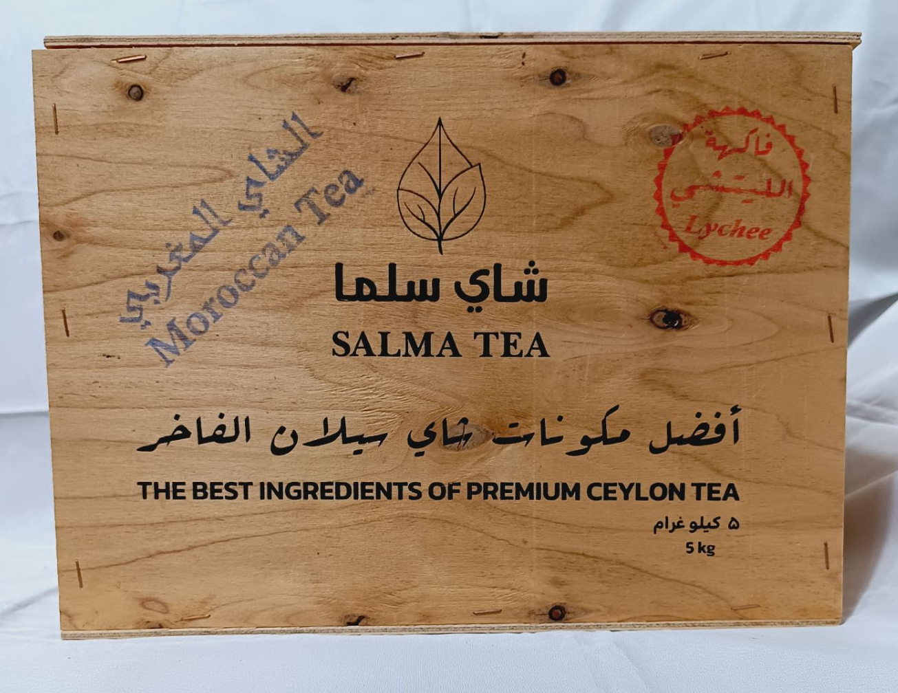 چای مراکشی صندوقی سلما ۵ کیلویی با طعم لیچی